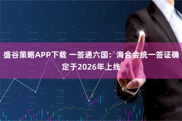盛谷策略APP下载 一签通六国：海合会统一签证确定于2026年上线